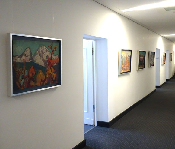 Blick in die Ausstellung Deutsche Wohnen SE - Gehag-Forum,16.12.2020-31.05.2021, Werke von Konrad Sommer