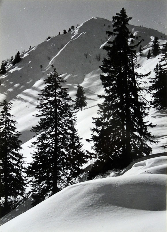 Konrad Sommer: Wasserspitze, Schwarzweißfoto, 24.12.1959