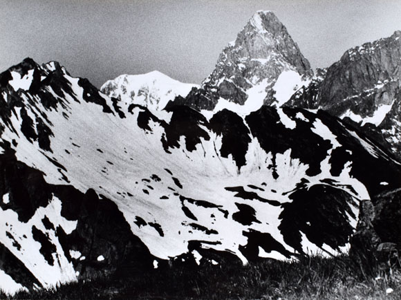 Konrad Sommer: Mont Blanc, Schwarzweißfoto, 1965