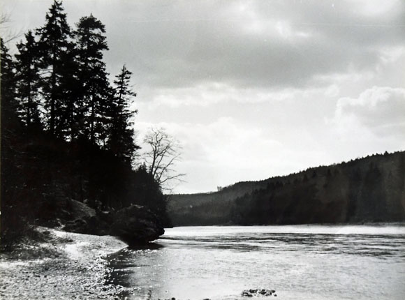 Konrad Sommer: Isar, Schwarzweißfoto, 1959