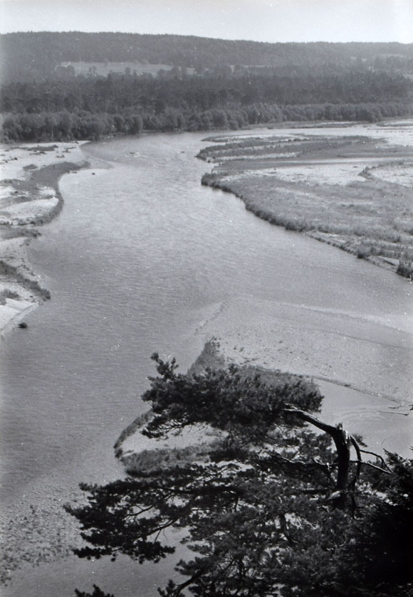 Konrad Sommer: Isar, Schwarzweißfoto, 1964