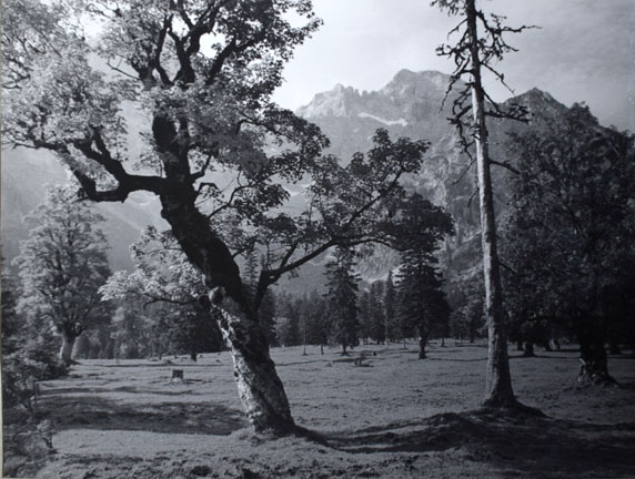 Konrad Sommer:  Karwendelgebirge, Schwarzweißfoto, 1965 