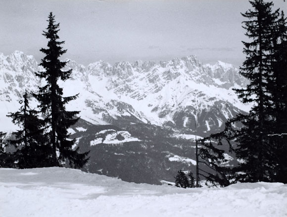 Konrad Sommer: Kaisergebirge, Schwarzweißfoto, 1977 