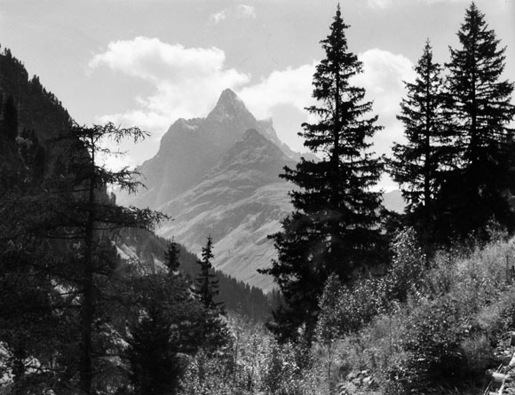 Konrad Sommer: Patteriol, Verwallgruppe, Tirol, Schwarzweißfoto, September 1971  