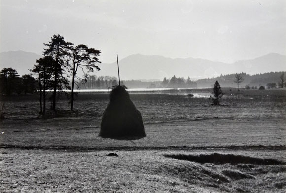 Konrad Sommer: An den Osterseen, Schwarzweißfoto, 1959