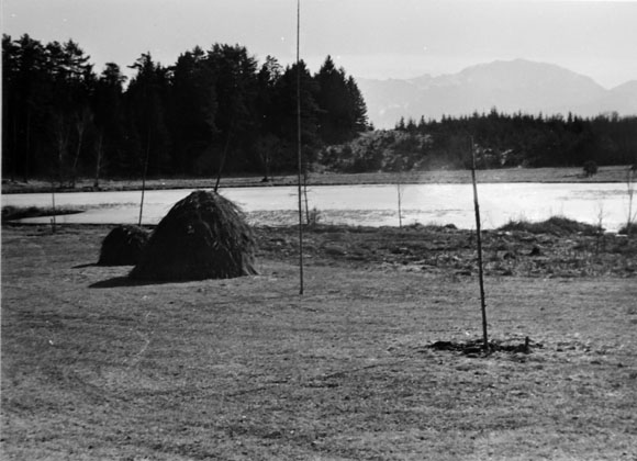 Konrad Sommer: An den Osterseen, Schwarzweißfoto, 1959