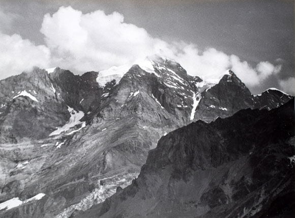 Konrad Sommer: Jungfrau vom Schmadri, Schwarzweißfoto, 27.07.1964 