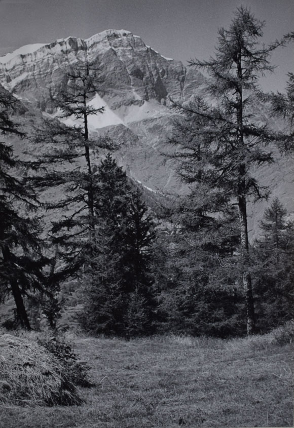 Konrad Sommer: Brunegghorn, Schwarzweißfoto, 1964  